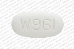 Azithromycin_250mg_64679-961-01, side 1 is W961,