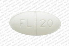 Fluoxetine, 20 mg, 49884-735-01, side 2 is FL vertical score 20,